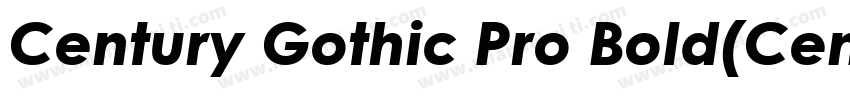 Century Gothic Pro Bold(CenturyGot字体转换